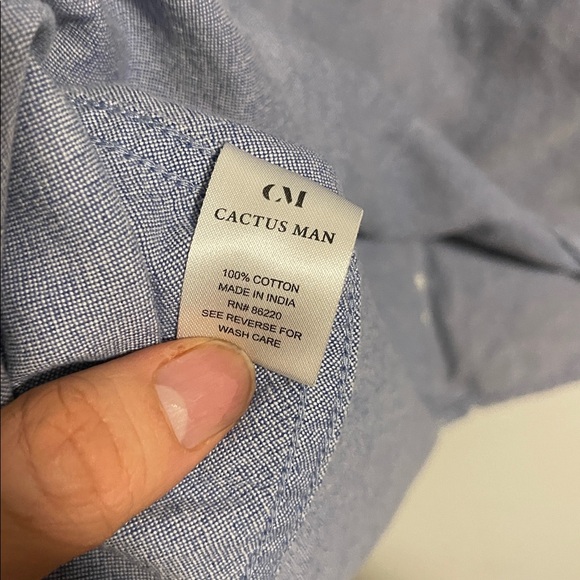 Cactus Gray Casual Button-Down Shirt - Picture 3 of 4